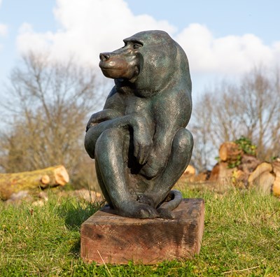 Lot 1254 - Lucy Kinsella (British 1960-) Baboon