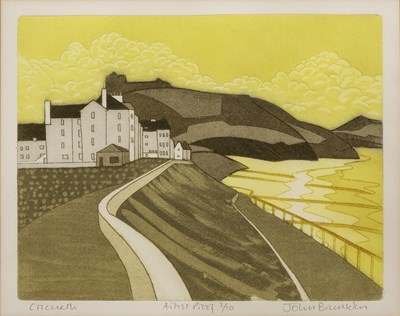 Lot 146 - John Brunsdon (1933-2014) 'Criccieth', etching...