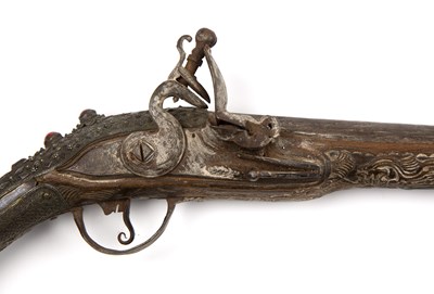 Lot 227 - Flintlock pistol Turkish, 19th Century with...