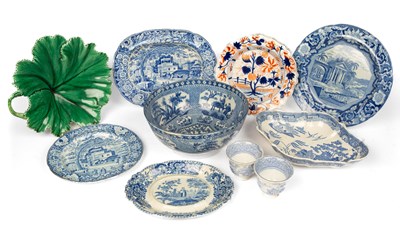 Lot 379 - A collection of 19th century blue and white transfer printed wares