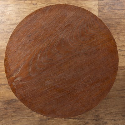 Lot 55 - Aesthetic movement oak, circular topped table...