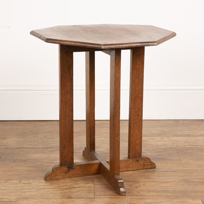 Lot 57 - In the manner of Heals oak, occasional table...