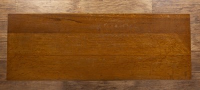 Lot 88 - Cotswold School oak, coffee table with...