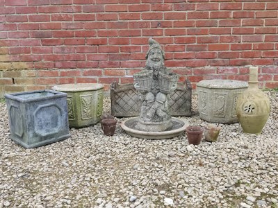 Lot 1186 - A mixed group of garden ornaments