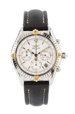 Lot 433 - A gentleman's steel automatic chronograph by...