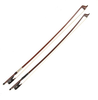 Lot 136 - A cello bow stamped 'Ernest F. Lant'; and one...