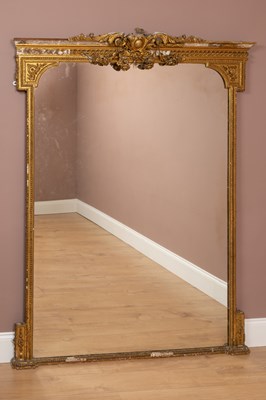 Lot 281 - A 19th century large mirror