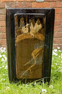 Lot 1316 - A glazed Chinese garden planter