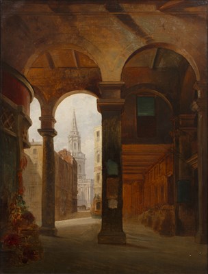 Lot 150 - 20th Century School oil on canvas of city...