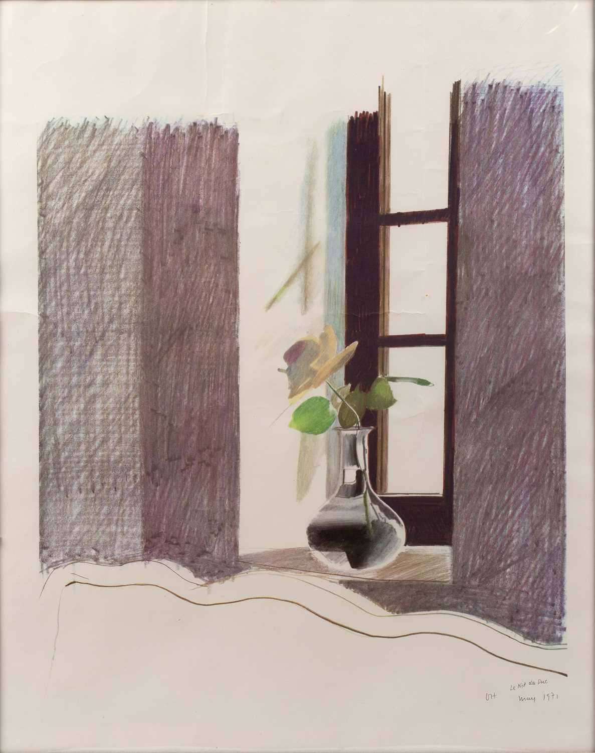 Lot 293 - David Hockney (b.1937) 'Rose in a window',...