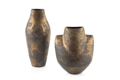 Lot 611 - Chris Carter (b.1945) Spade form vessel bronze...