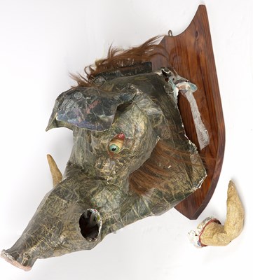 Lot 130 - David Farrer )b.1968) 'Warthog', papier-mâché...