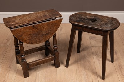 Lot 1023 - Two items of oak furniture