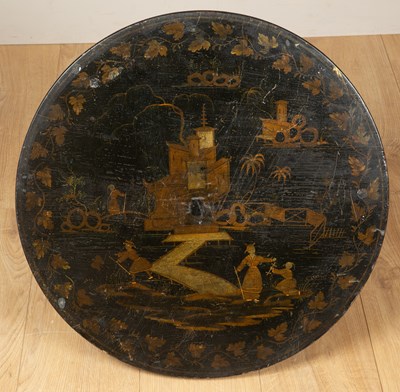 Lot 7 - A chinoiserie tripod table