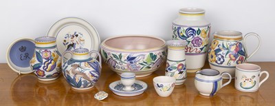 Lot 355 - Poole Pottery collection of red earthenware...