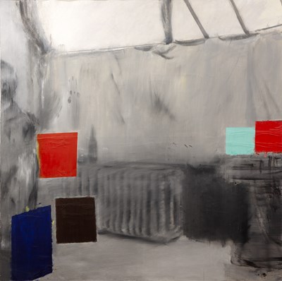 Lot 255 - Daniel Coombs (b.1971) 'The Grey Mirror', oil...