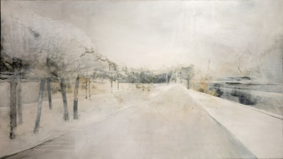 Lot 256 - Contemporary  'Untitled: Road in the snow',...