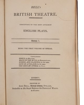 Lot 318 - 'Bells British Theatre consisting of the most...