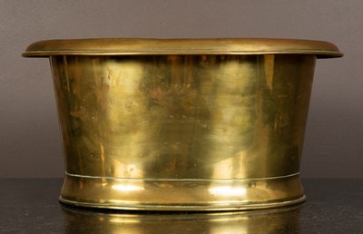 Lot 1127 - A brass jardinière