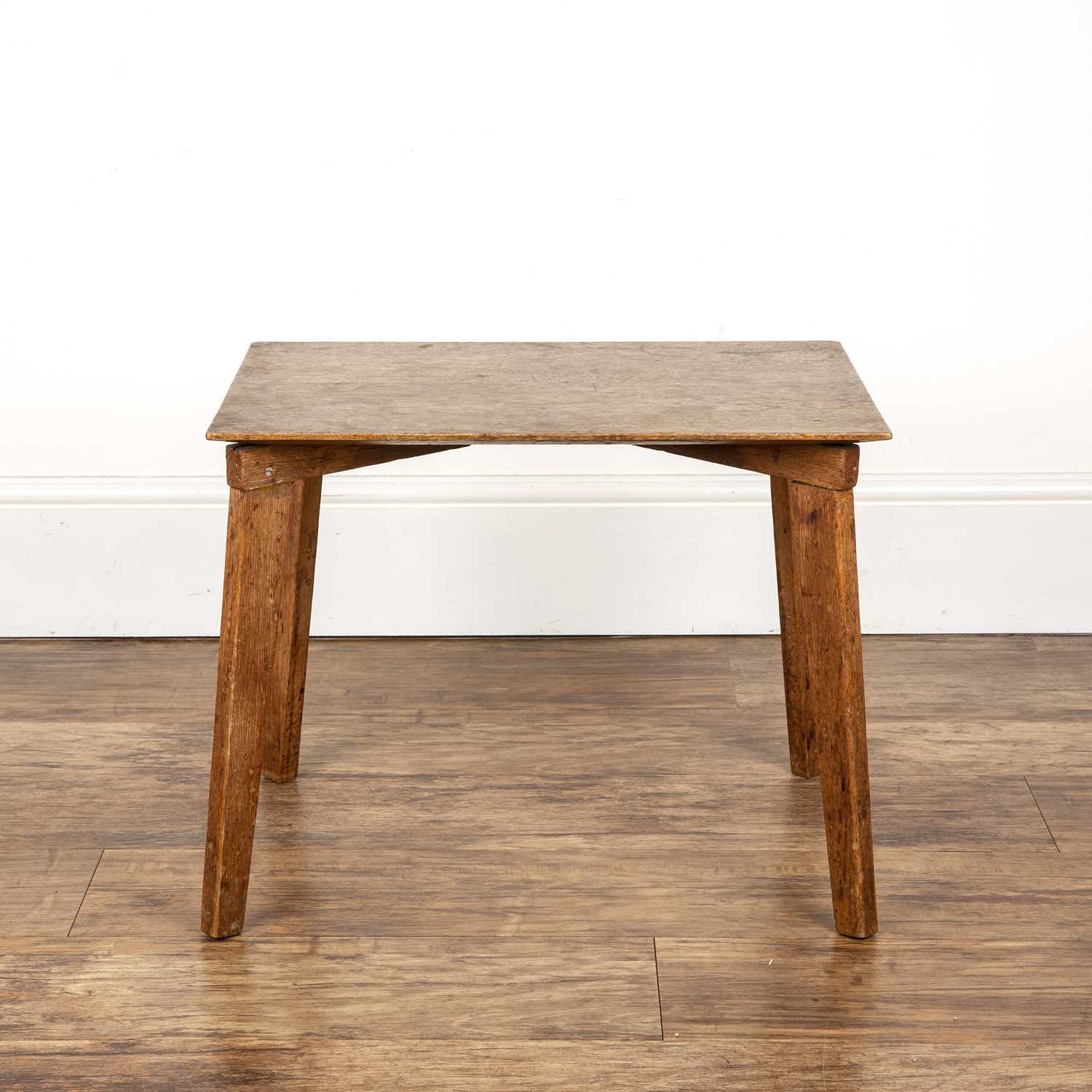 Lot 34 - Cotswold School oak, occasional table with...