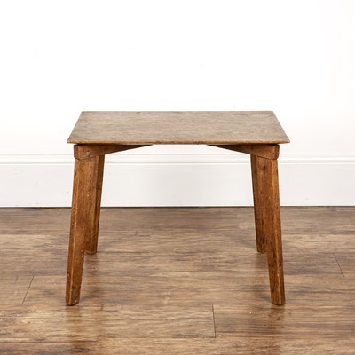 Lot 34 - Cotswold School oak, occasional table with...
