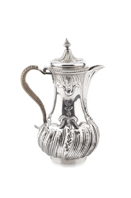 Lot 623 - An early George III silver hot water pot, of...