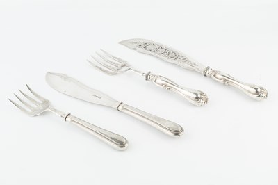 Lot 277 - A pair of early Victorian silver fish servers,...