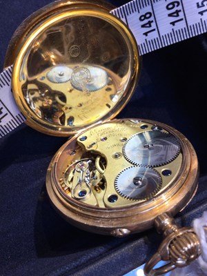 Lot 177 - A German 18k gold open face pocket watch, the...