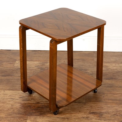 Lot 102 - Art Deco rosewood, trolley or table, with...