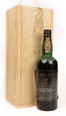 Lot 298 - A bottle of 1920 Burmester Novidade Reserva...