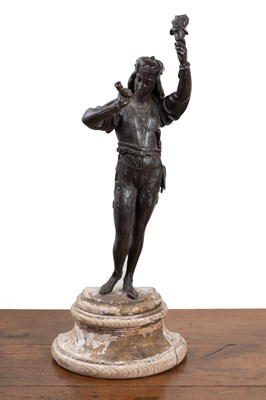 Lot 81 - A sculpture of a herald