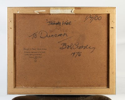 Lot 177 - Bob Crossley (1912-2010) Black Viel signed,...