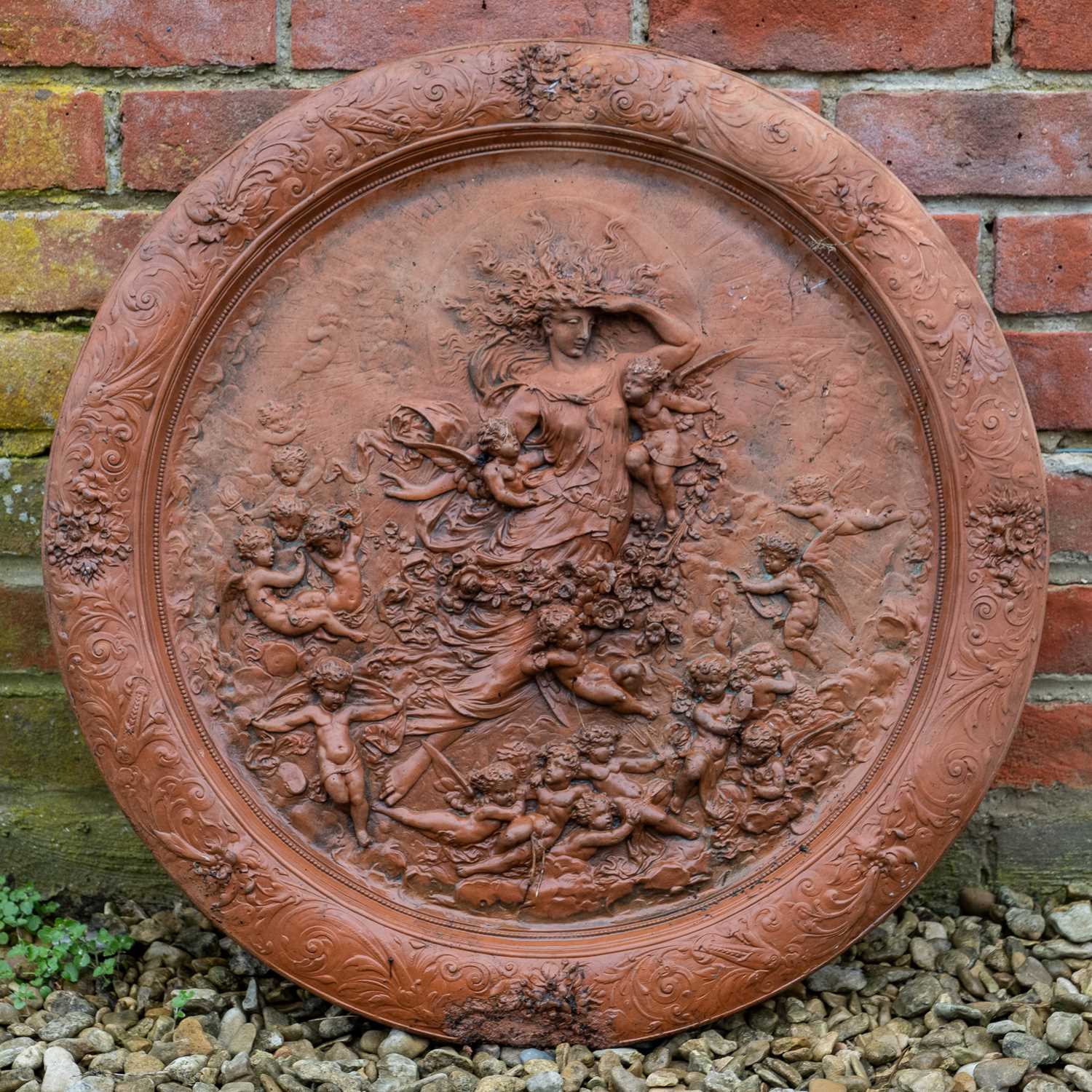 Lot 1337 - A Terracotta roundel