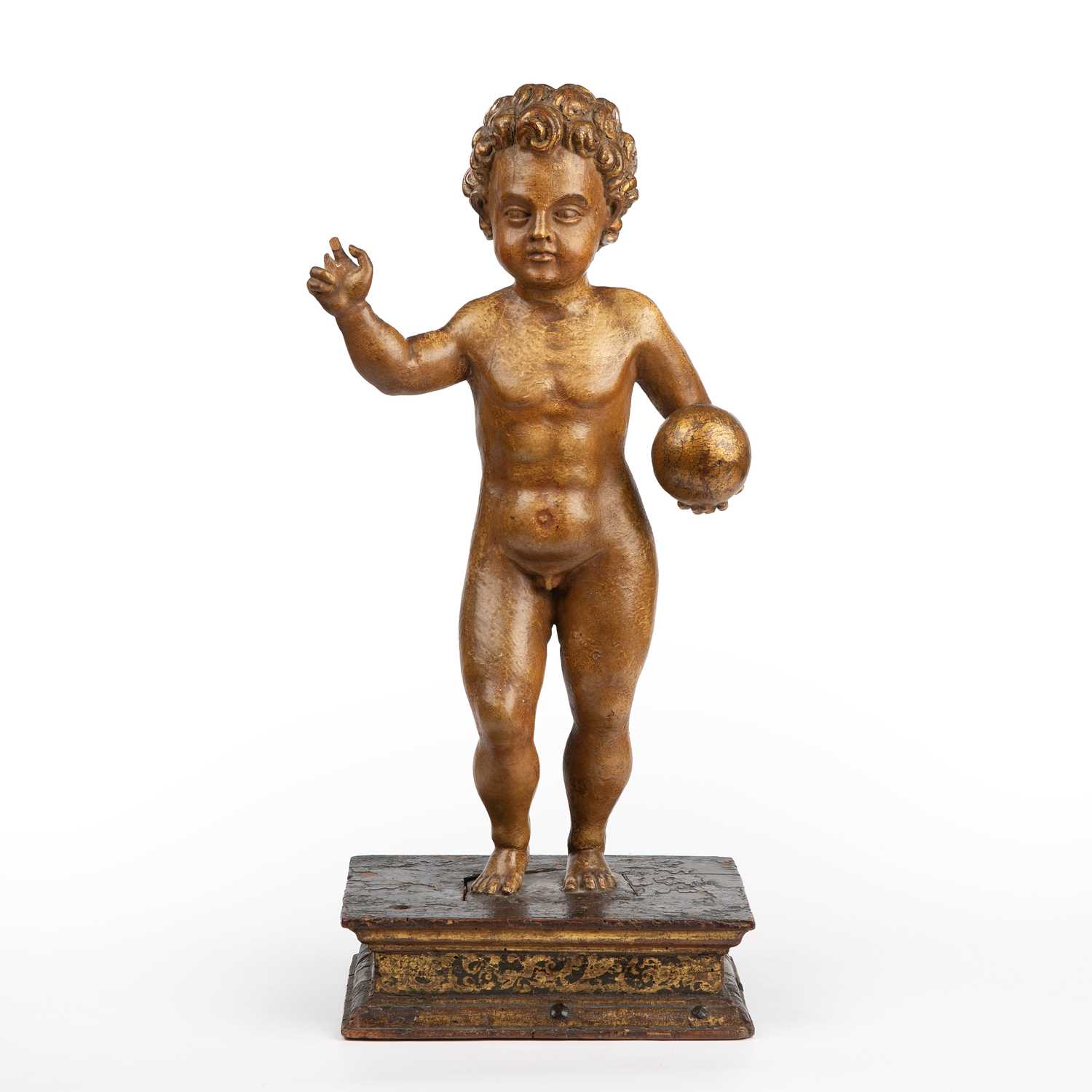 Lot 9 - A 17th/18th century Italian gilded and carved...