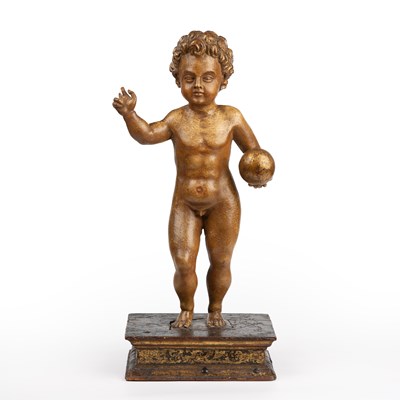 Lot 9 - A 17th/18th century Italian gilded and carved...