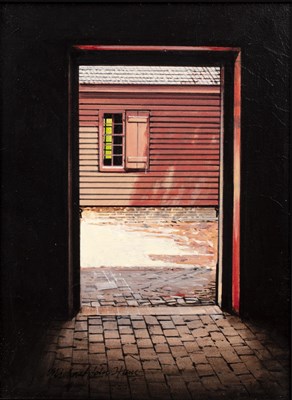 Lot 516 - Michael John Hunt (b. 1941) 'The Courtyard',...