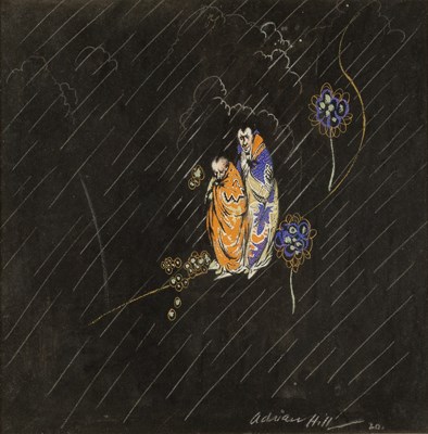 Lot 404 - Adrian Hill (1895-1977) Two Japanese Figures,...