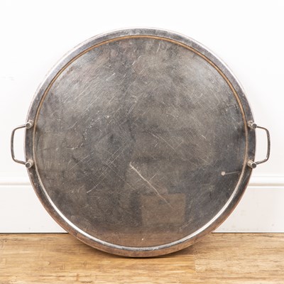 Lot 281 - Large contemporary silver plated tray with...