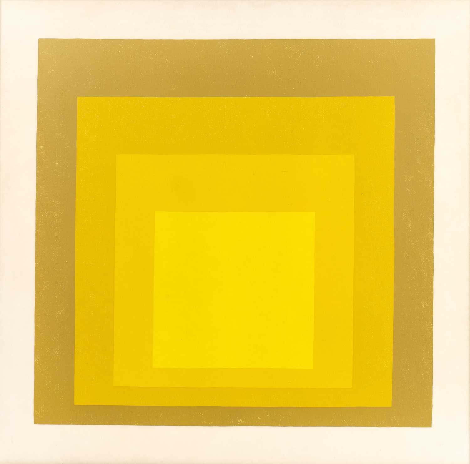 Lot 27 - Josef Albers (1888-1976) Departing in Yellow...