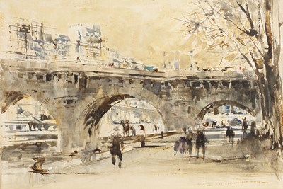 Lot 143 - William Walcot R.E. (1874-1943) 'A Bridge over...