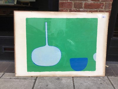 Lot 76 - William Scott (1913-1989) Bottle and Bowl,...