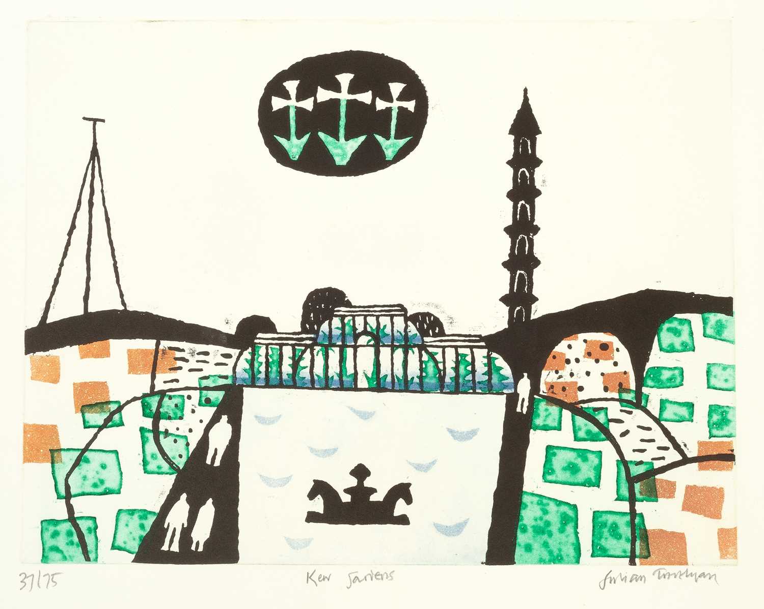 Lot 38 - Julian Trevelyan (1910-1988) Kew Gardens, 1969...
