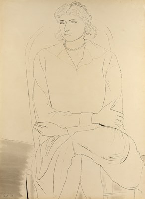 Lot 232 - Ceri Richards (1903-1971) Study of a Girl,...