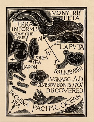 Lot 336 - David Michael Jones (1895-1974) Map of the...