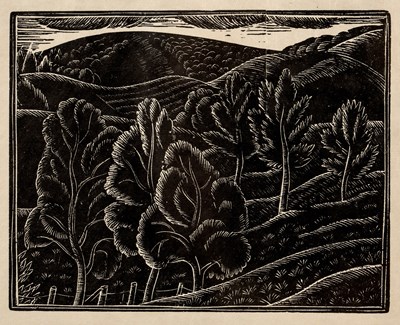 Lot 335 - David Michael Jones (1895-1974) The Downs wood...