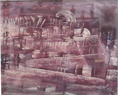 Lot 288a - Roy Turner Durrant (1925-1988) Red Landscape,...