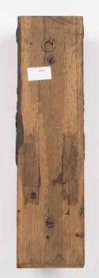 Lot 4 - An early 17th century carved oak caryatid term...