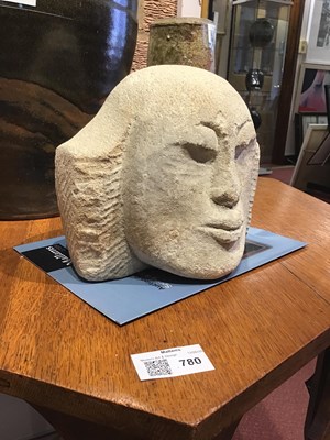 Lot 725 - Manner of Eric Gill (1882-1940) Head stone...