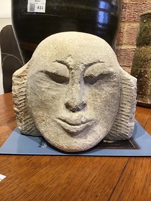 Lot 725 - Manner of Eric Gill (1882-1940) Head stone...
