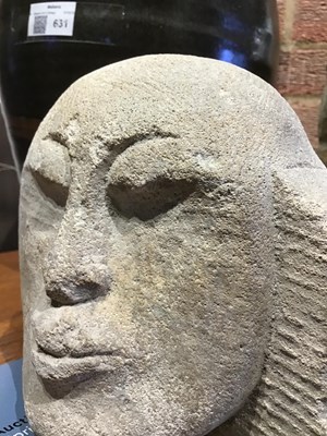 Lot 725 - Manner of Eric Gill (1882-1940) Head stone...